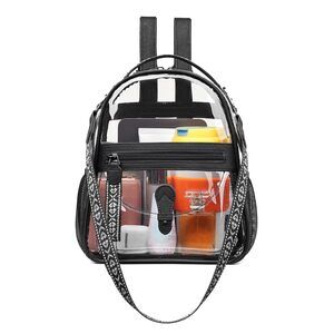 2000 Clear Small Backpack Purse  Designer Transparent Shoulder Handbag